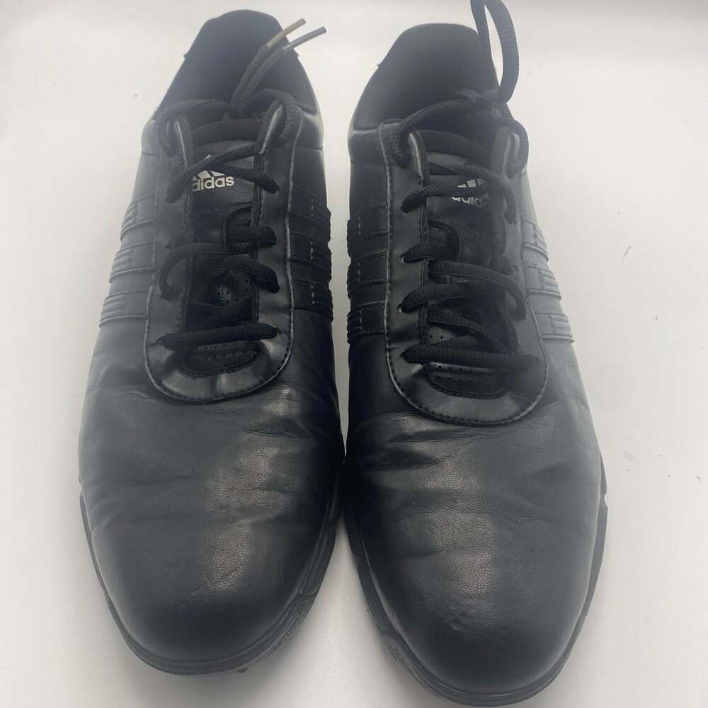 Adidas Golf Lite 2.0 Shoes Adiwear Mens Size 11 Black Leather (G1023)